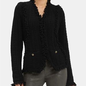 Intermix dark navy sweater/jacket (size 6)